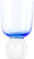Misette Blue Bubble Glass Tumbler