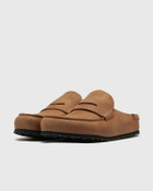 Birkenstock Naples Wrapped Natural Leather Oiled Brown Mens Sandals & Slide
