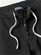 Jungmaven - Pacific Coast Slim-Fit Hemp and Cotton-Blend Twill Drawstring Trousers - Black
