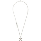 Off-White Silver Arrows Necklace