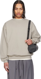 Y-3 Taupe Brushed Terry Crew Sweatshirt