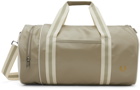 Fred Perry Taupe Classic Barrel Bag
