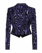 Moschino Couture Womens Blazer in Purple