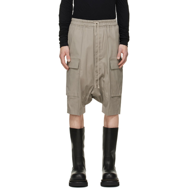 Photo: Rick Owens Taupe Tower Pods Cargo Shorts