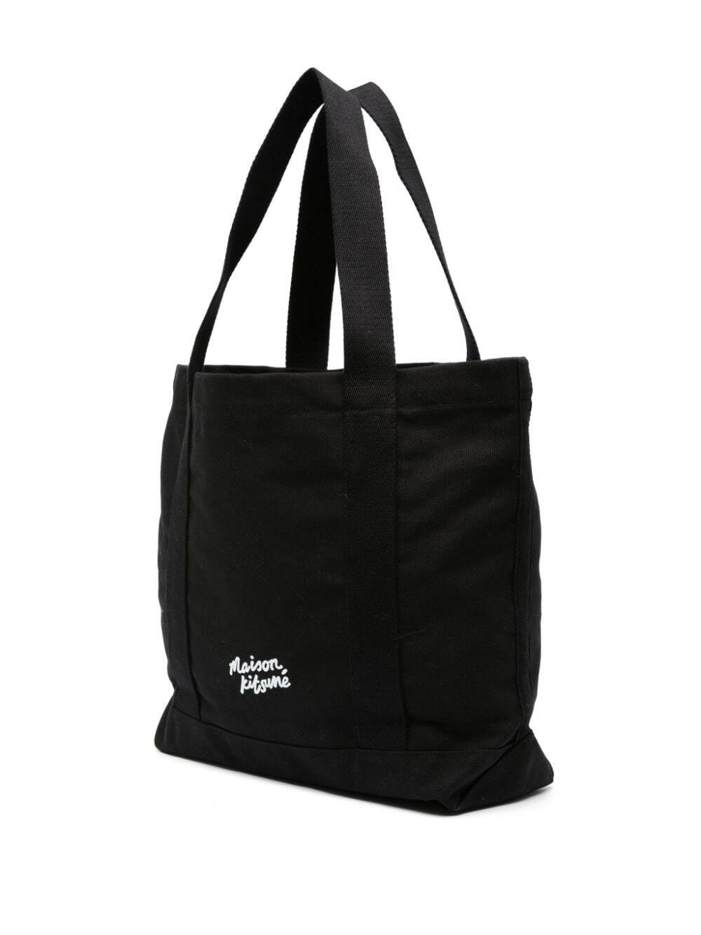 MAISON KITSUNE' - Fox Head Cotton Tote Bag