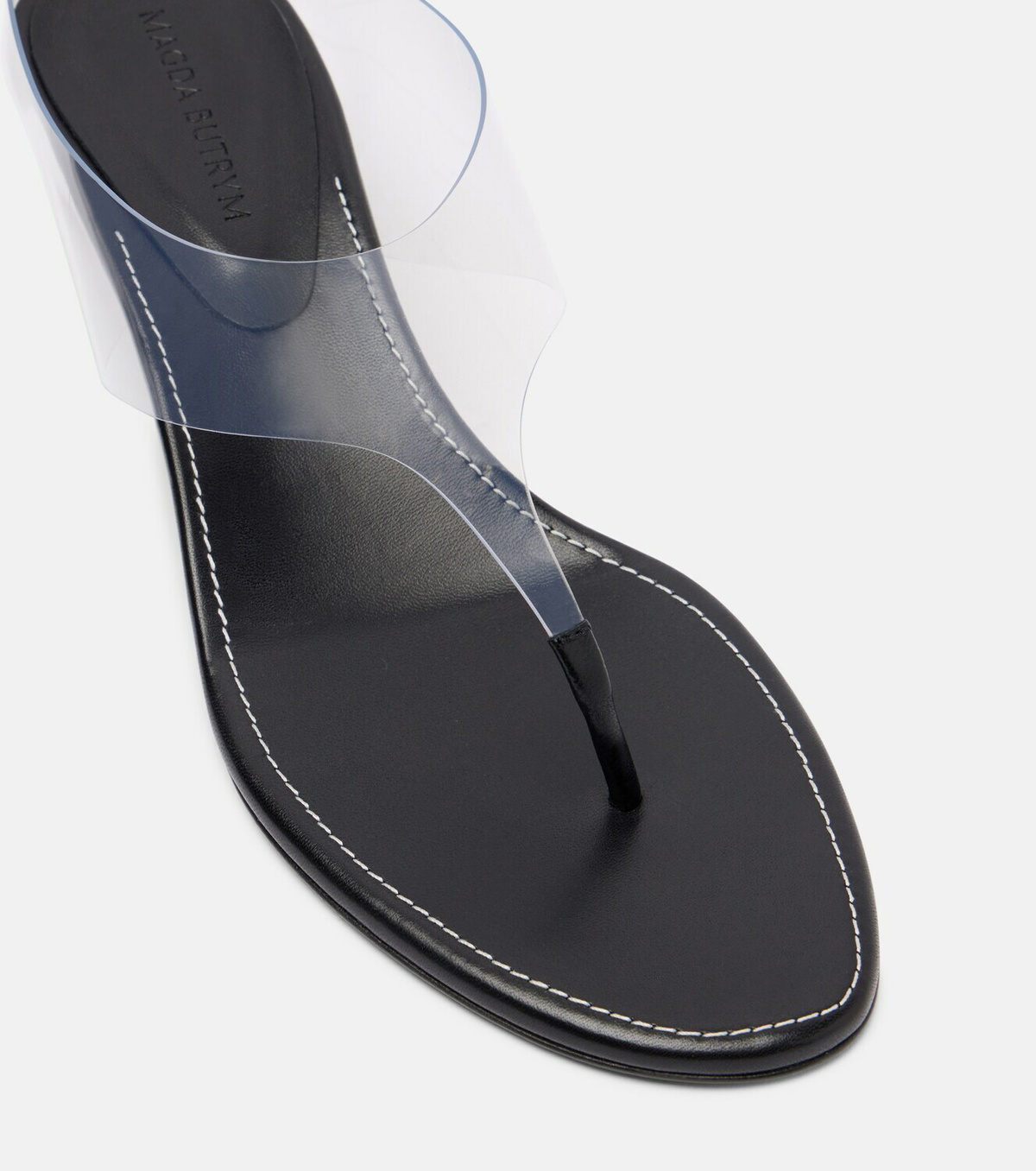 Magda Butrym 45 leather-trimmed thong sandals