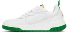 Casablanca White & Green 'The Court' Sneakers