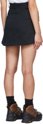 Reese Cooper Black Cotton Mini Skirt