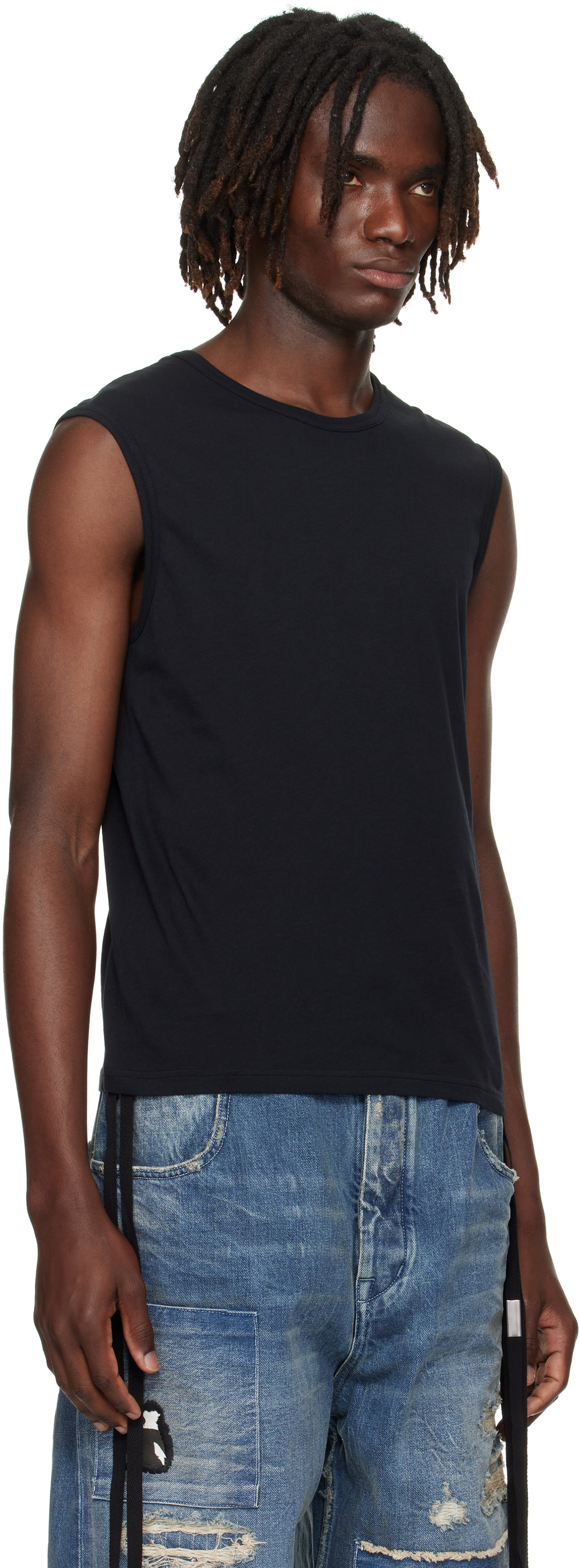 09SS ANN DEMEULEMEESTER Silk Tank Top Women's Ann