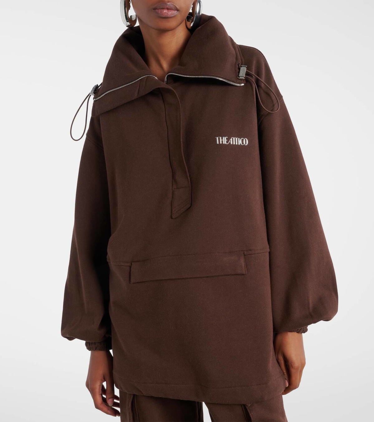 The Attico Cotton fleece sweatshirt