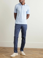 Loro Piana - Linen-Jersey Polo Shirt - Blue