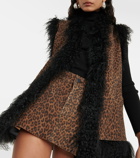 Dodo Bar Or Alice leopard-print leather vest