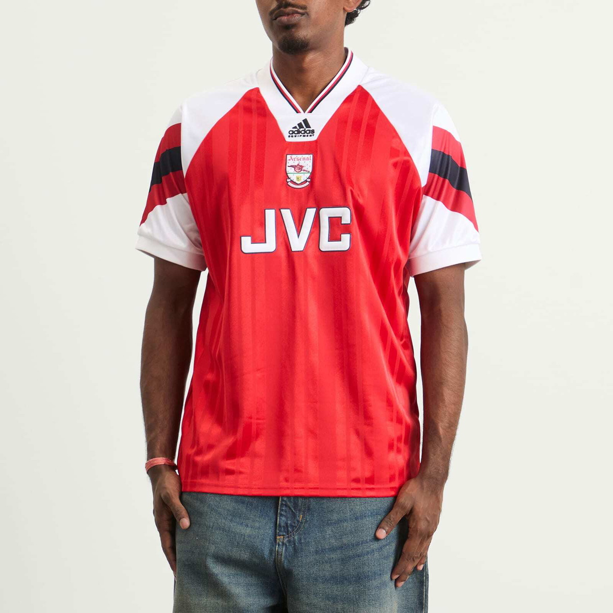 Adidas Men's Arsenal FC Home 92-94 Jersey Top in Red