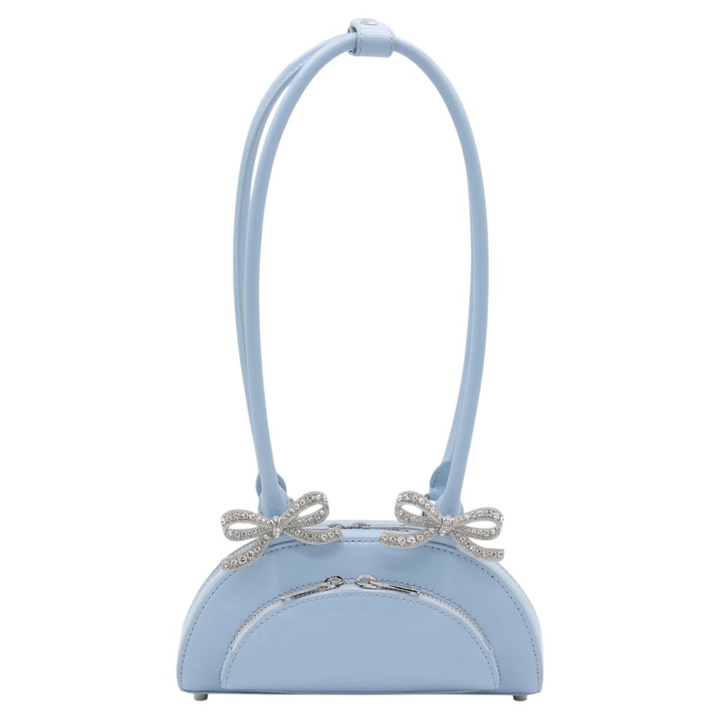Photo: self-portrait Light Blue Leather Shoulder Bag