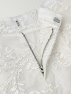Simone Rocha - Wide-Leg Corded Lace Trousers - White