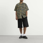 Beams Plus Men's Block Print Open collar Shirt in Blue