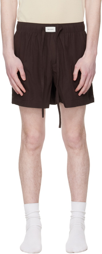 Photo: Entire Studios Brown Pajama Shorts