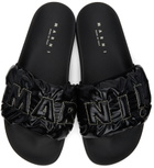 Marni Black Puffed Slide Sandals