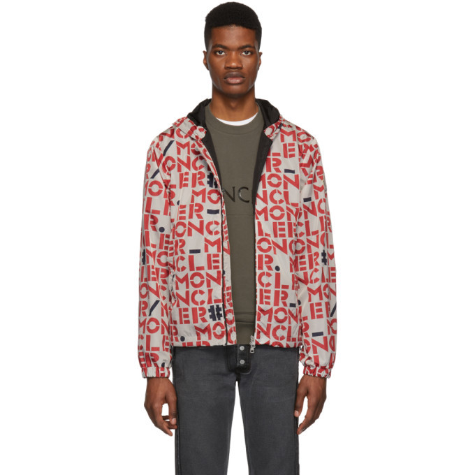 Moncler Genius 2 Moncler 1952 White and Red Dorfman Jacket Moncler