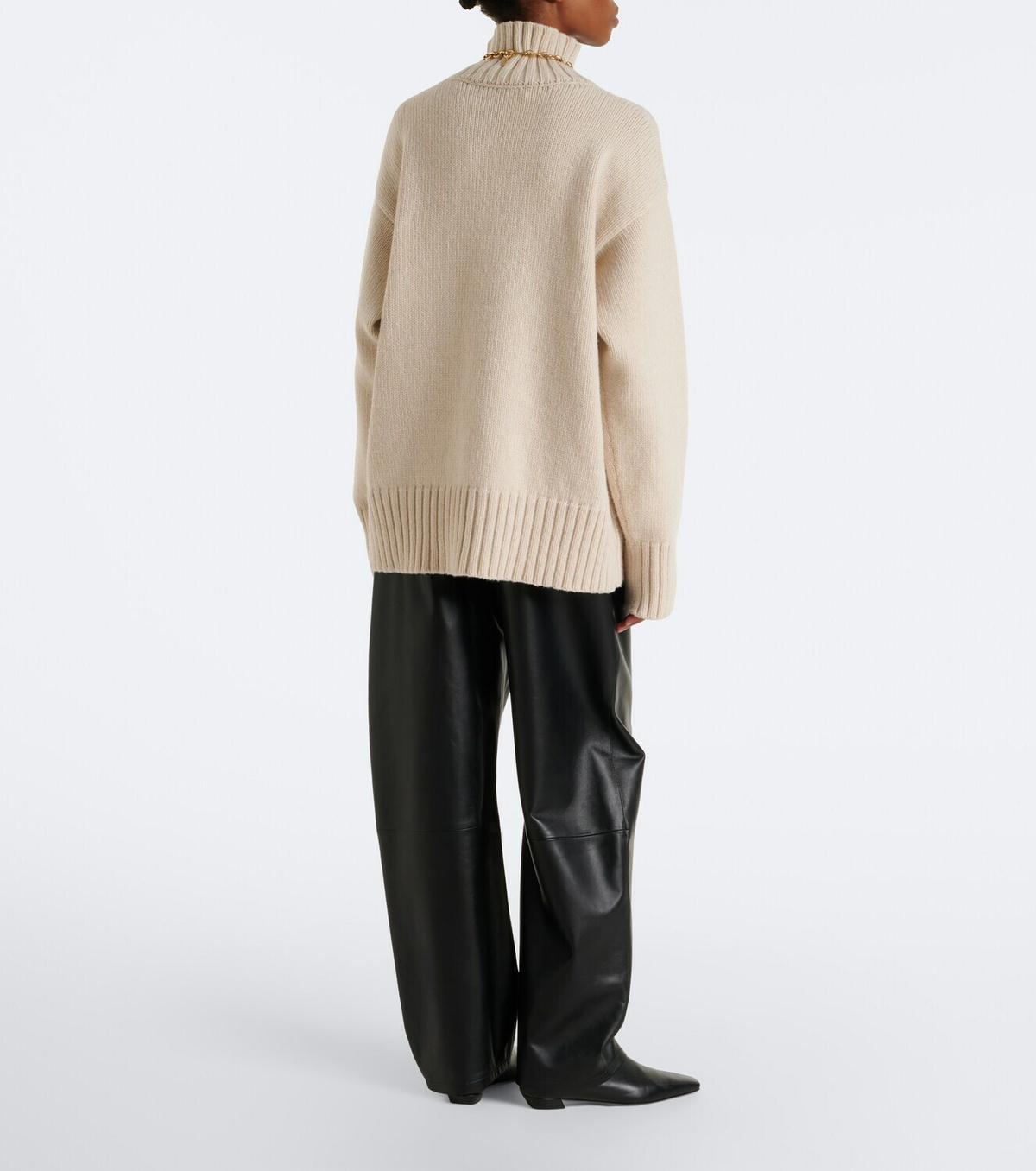 Arma Noa leather barrel-leg pants