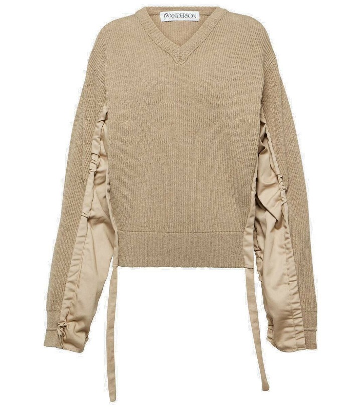 Photo: JW Anderson Gathered wool-blend sweater
