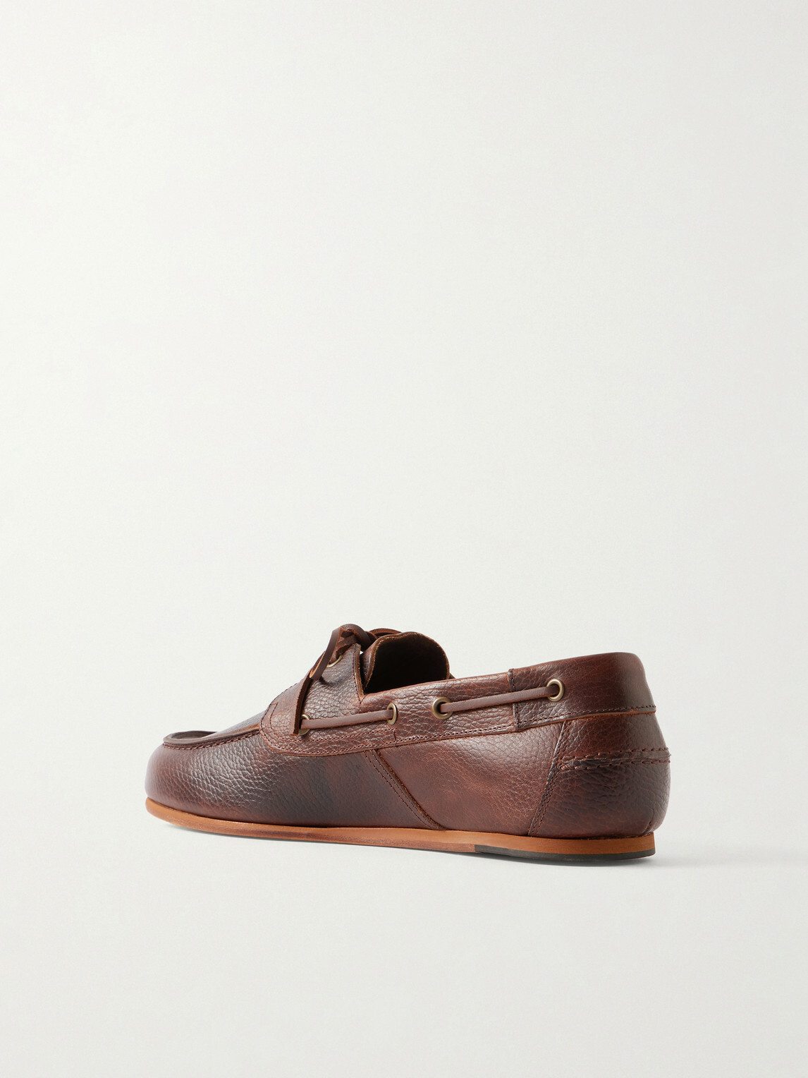 Sebago - Owen Full-Grain Leather Boat Shoes - Brown