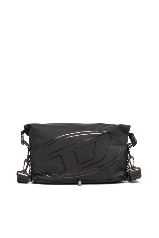 Photo: Diesel Drape-Nylon crossbody bag with Oval D print - Crossbody Bags Mens in Black