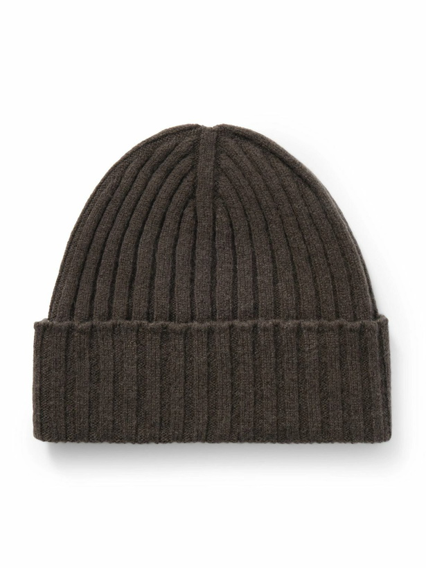 Photo: De Petrillo - Ribbed Wool and Cashmere-Blend Beanie