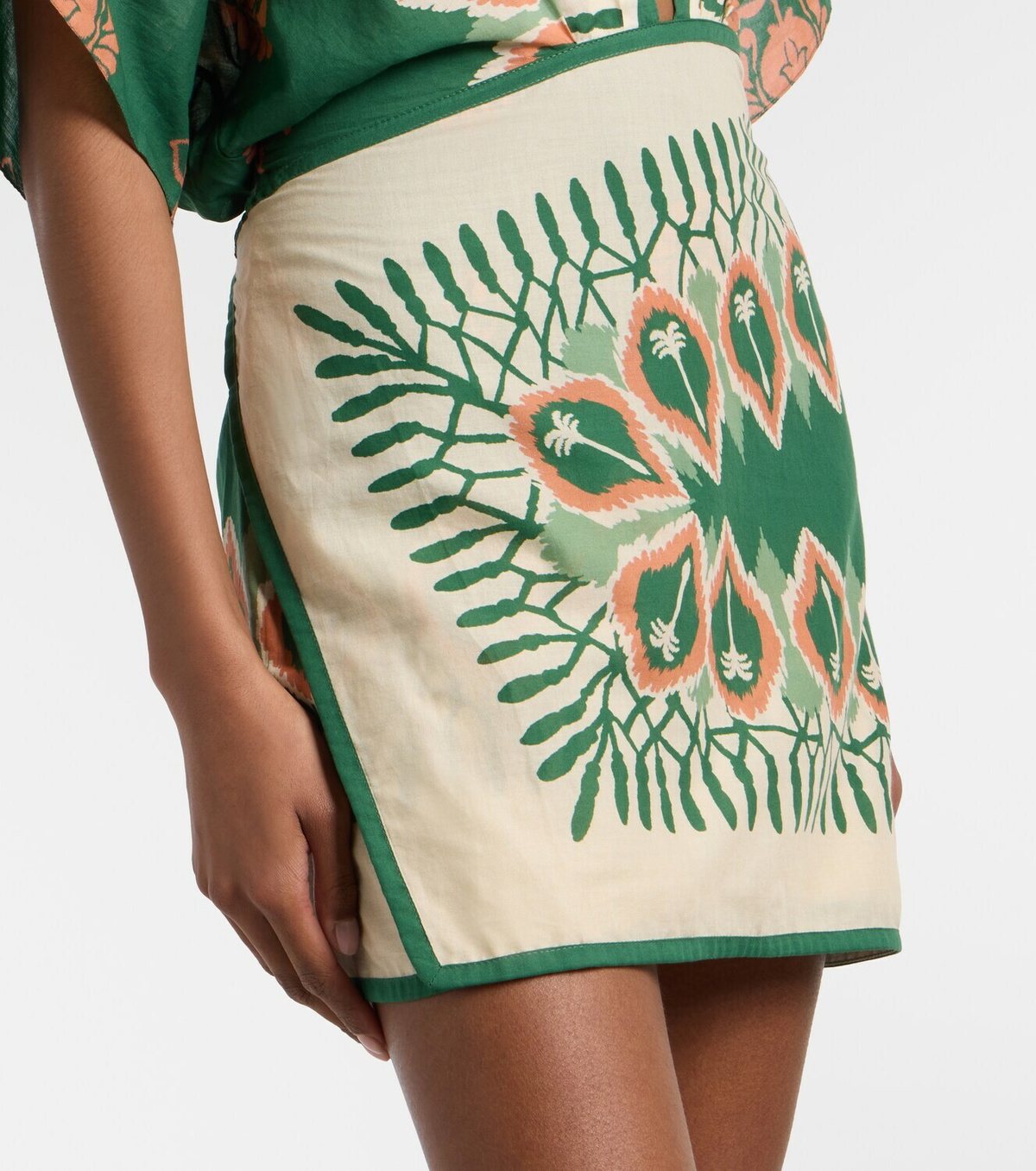 Johanna Ortiz Printed cotton minidress