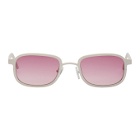 BLYSZAK SSENSE Exclusive White and Pink Square Collection III Sunglasses