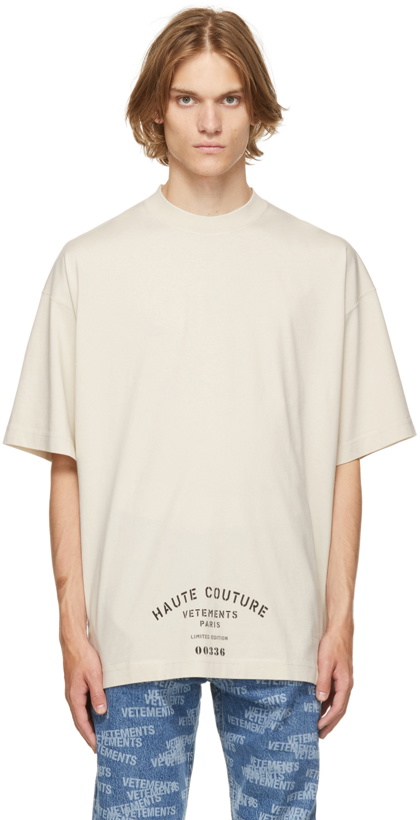 Photo: VETEMENTS Off-White Maison De Couture T-Shirt