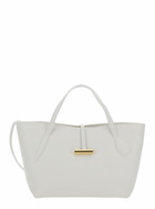 Little Liffner petite Penne White Tote Bag With Side Pocket In Leather Woman