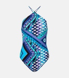 Pucci Vivara open-back swimsuit
