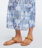 La DoubleJ Slinky Swing printed midi dress
