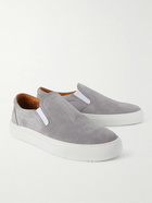 Mr P. - Regenerated Suede by evolo® Slip-On Sneakers - Purple