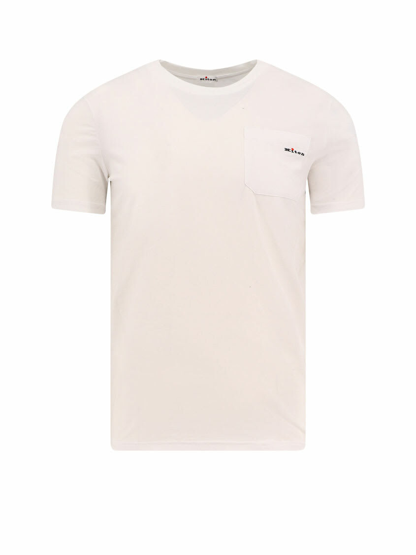 KITON Logo Cotton T-shirt Kiton