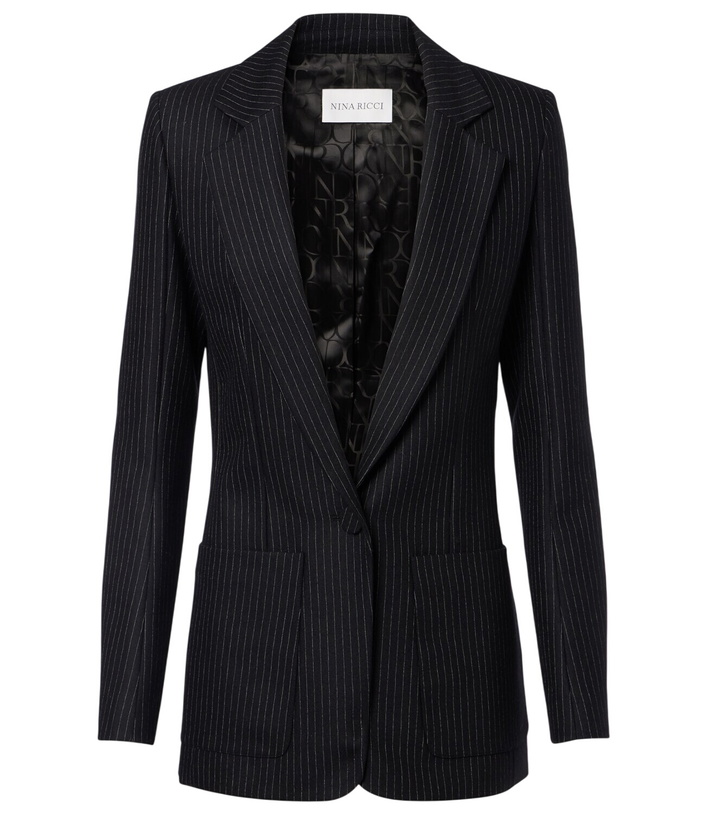 Photo: Nina Ricci Pinstripe wool-blend blazer