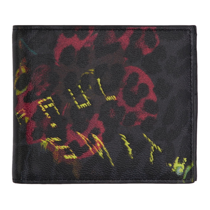 Photo: Paul Smith Black Leopard Mix Zip Wallet