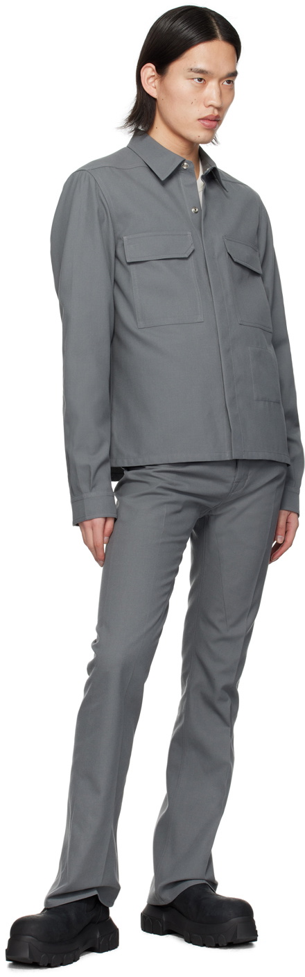 Rick Owens Gray Jim Cut Jeans Rick Owens