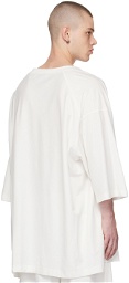 Hed Mayner White Embroidered Long Sleeve T-Shirt