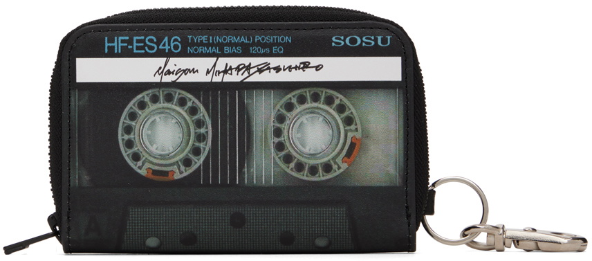 Maison MIHARA YASUHIRO Black Cassette Tape Wallet