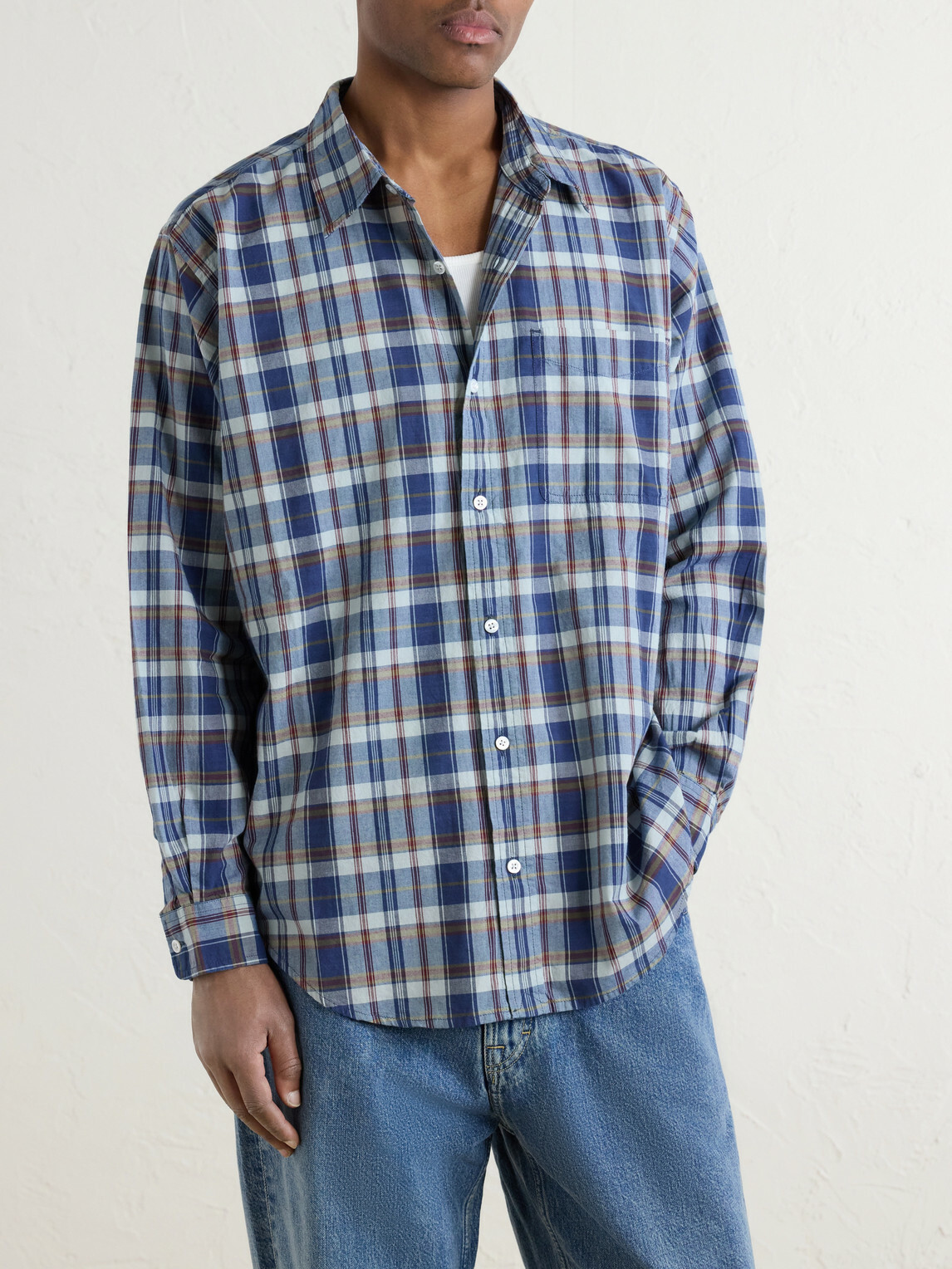 Aimé Leon Dore - Checked Cotton Shirt - Blue
