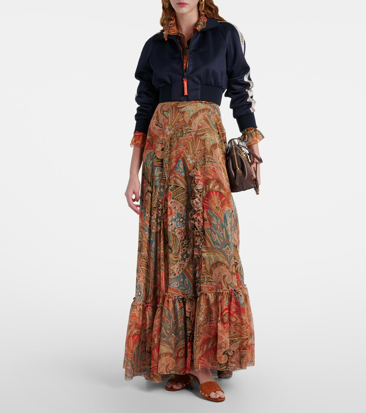 Etro Cropped track jacket