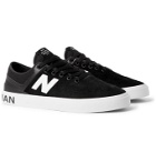 Junya Watanabe - New Balance 379 Leather-Trimmed Suede Sneakers - Black