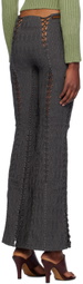 Isa Boulder Gray Louise Flare Lounge Pants