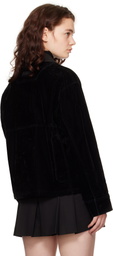 Juun.J Black Velvet Work Jacket