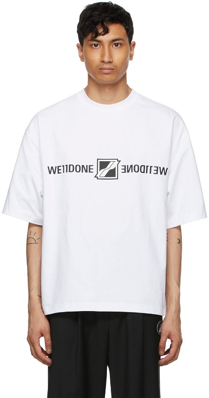Photo: We11done White Mirror Logo T-Shirt