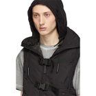 A-Cold-Wall* Black Step Front Padded Crop Vest