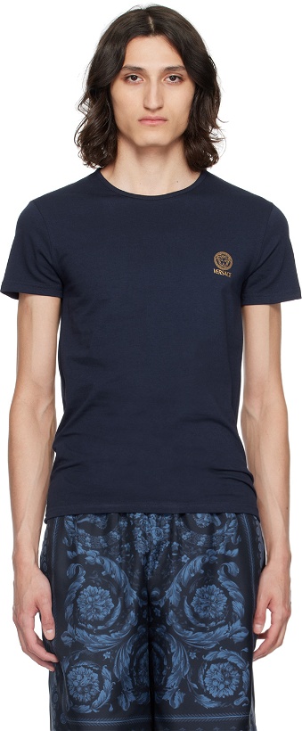 Photo: Versace Underwear Navy Medusa T-Shirt