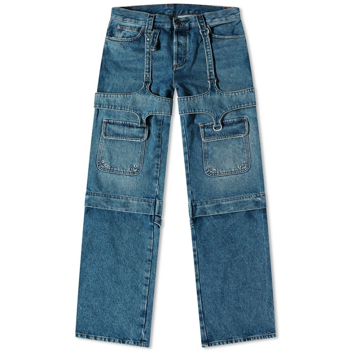 Photo: Off-White Women's Cargo Zip Pant in Blue